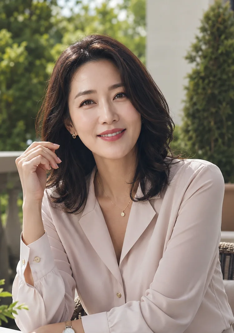 조수아 — 햇살 정원에서 브런치하는 기품 있는 어른의 여유, 말이 통하는 AI 캐릭터 프로필